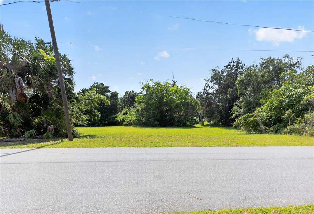 A vacant, grassy residential lot is bordered by trees and a paved road — 4540 S SAWGRASS CIRCLE, HOMOSASSA, FL