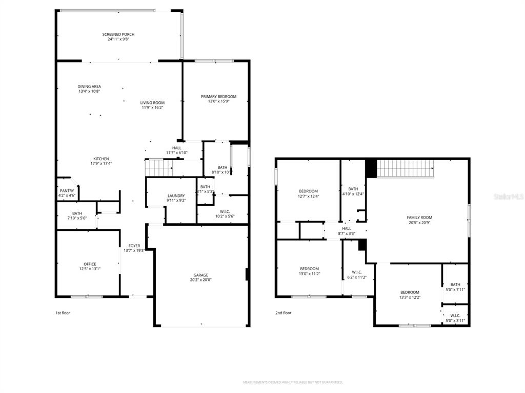 This is a two-story residential floor plan showing the layout of rooms and spaces — 6248 BRADFORD WOODS DR, ZEPHYRHILLS, FL