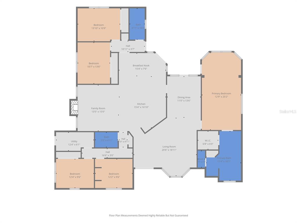 This is a floor plan showing the layout of a single-story residential home — 10551 CASEY DRIVE, NEW PORT RICHEY, FL