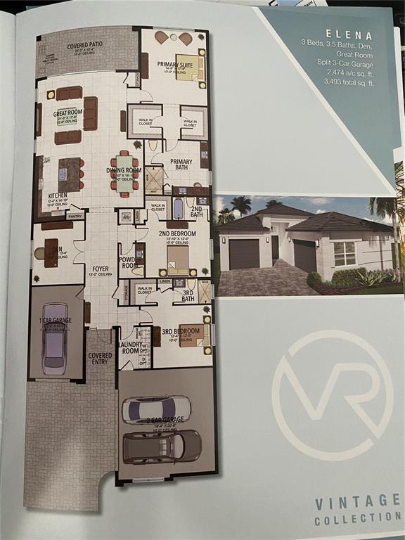 A sign for the Elena model home at Valencia Ridge lists its specifications and features — 32643 NEROLI STREET, WESLEY CHAPEL, FL
