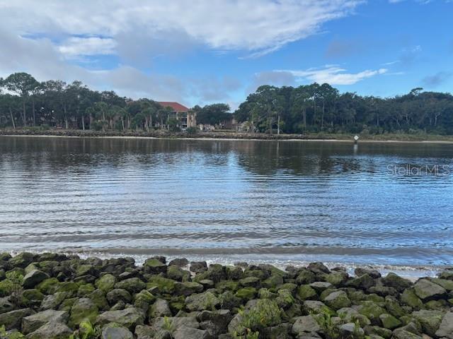 A view of a calm river with a rocky shoreline and trees in the background — 244 YACHT HARBOR DRIVE, PALM COAST, FL