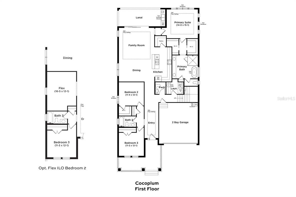 This is a floor plan for the first level of a house named Cocoplum — 3904 ROCKY ISLAND ROAD, NEW PORT RICHEY, FL