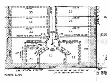 This is a land survey map showing the layout and dimensions of several residential building lots — 4630 WRIGHTBROS ROAD, FROSTPROOF, FL