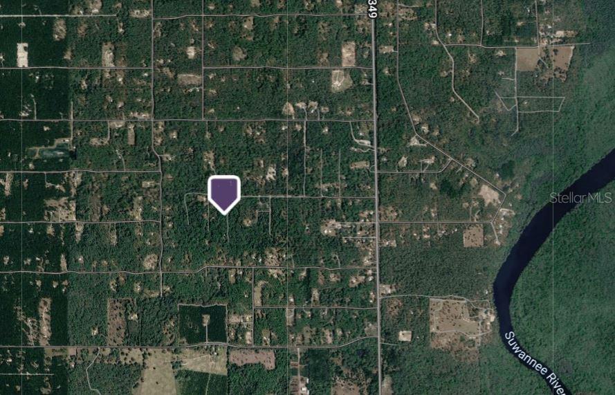 An aerial map view shows a property marker located in a wooded area near the river — 676TH LANE, OLD TOWN, FL