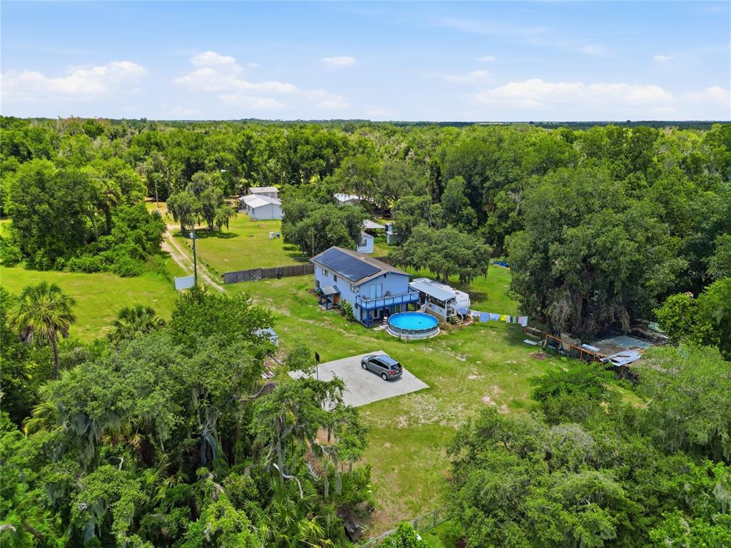 This is a floor plan showing the layout of a two-story residential home — 3126 TOOLE ROAD, LITHIA, FL