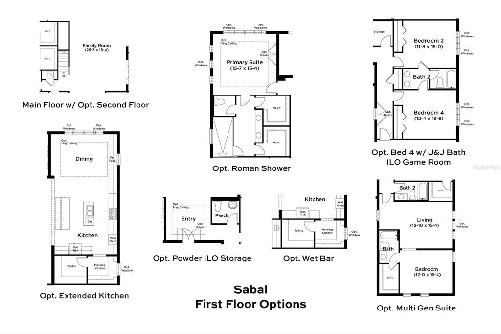 A living room features a stone fireplace, dual coffee tables, and a tray ceiling — 12227 WHITE BLOSSOM COURT, PARRISH, FL