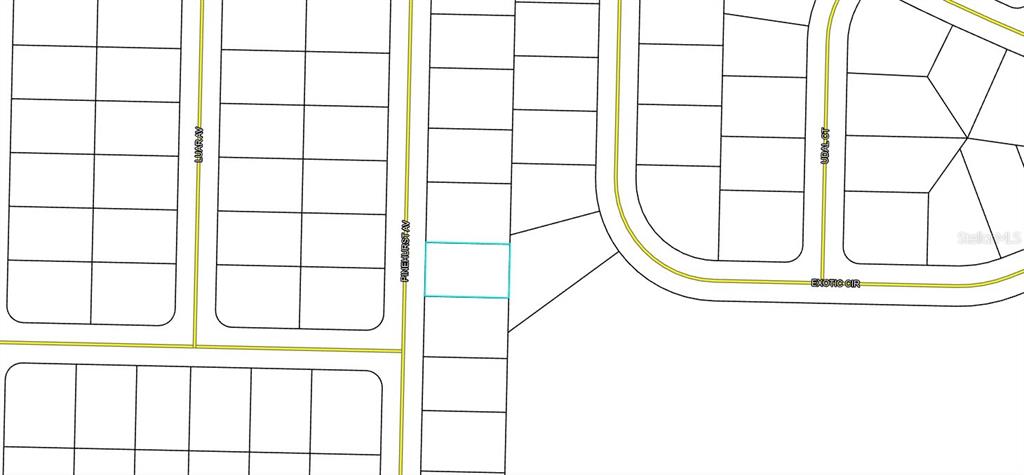 This is a map showing a residential lot highlighted in blue along Pinehurst Avenue — Lot 5 Unit 1 Blk 94 PINEHURST AVENUE, CHIPLEY, FL