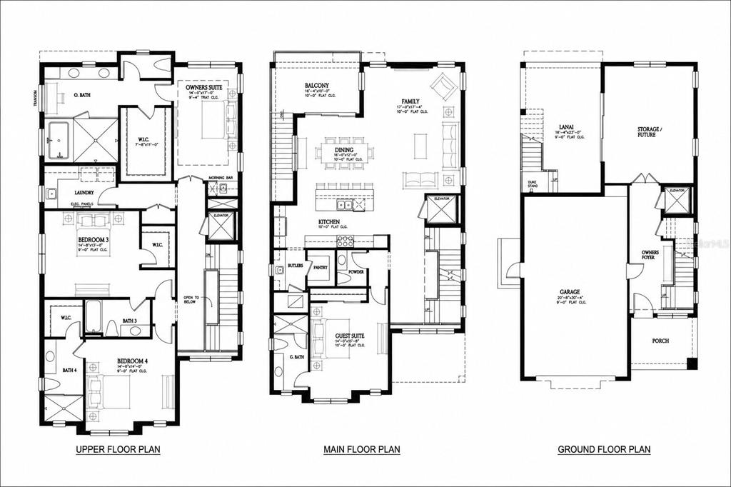 This is a floor plan for a main level featuring a kitchen, dining area, family room, and guest suite — 1759 MASSACHUSETTS AVENUE NE, ST PETERSBURG, FL