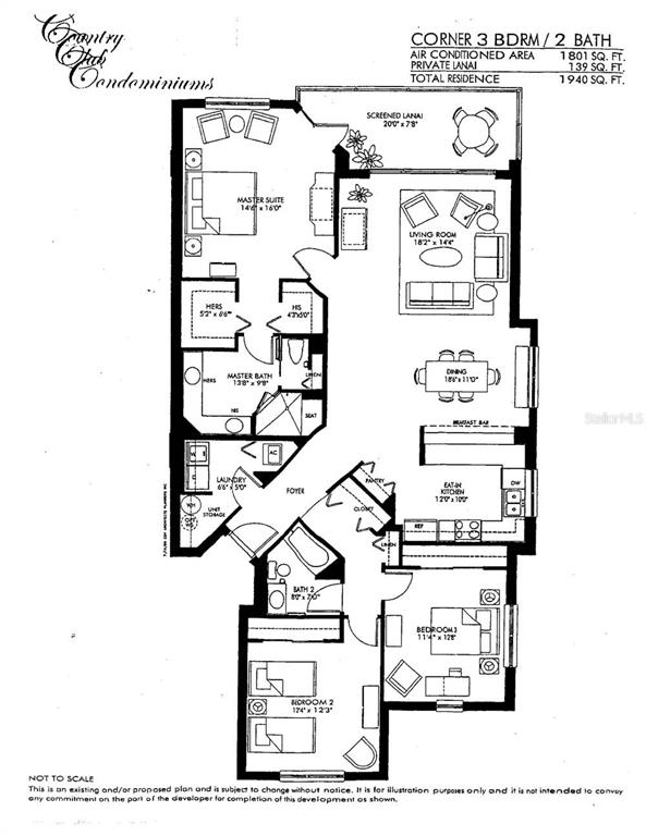 An aerial view shows a hotel building with an outdoor swimming pool and parking lot — 1200 COUNTRY CLUB DRIVE UNIT 1301, LARGO, FL
