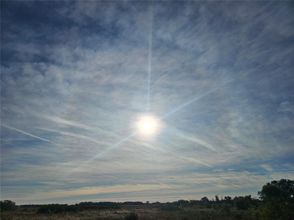 A bright sun shines in a blue sky above a field with distant trees — 625 S REED ROAD, AVON PARK, FL