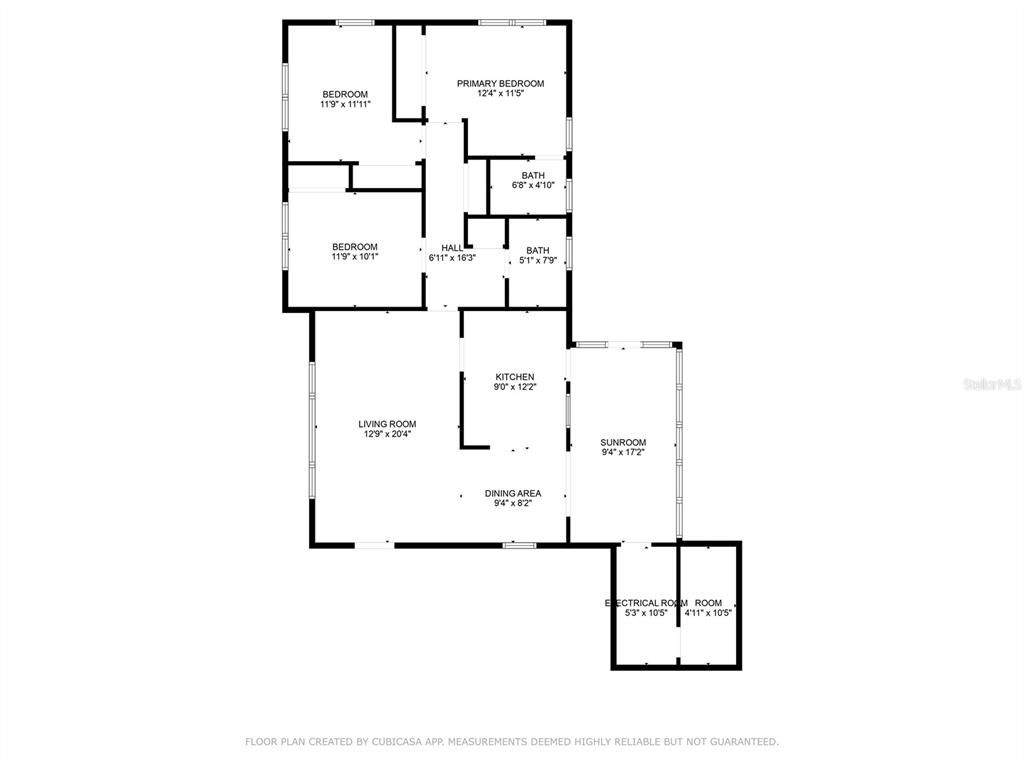 This is a floor plan showing the layout of a house with multiple rooms — 640 NW 36TH TERRACE, GAINESVILLE, FL