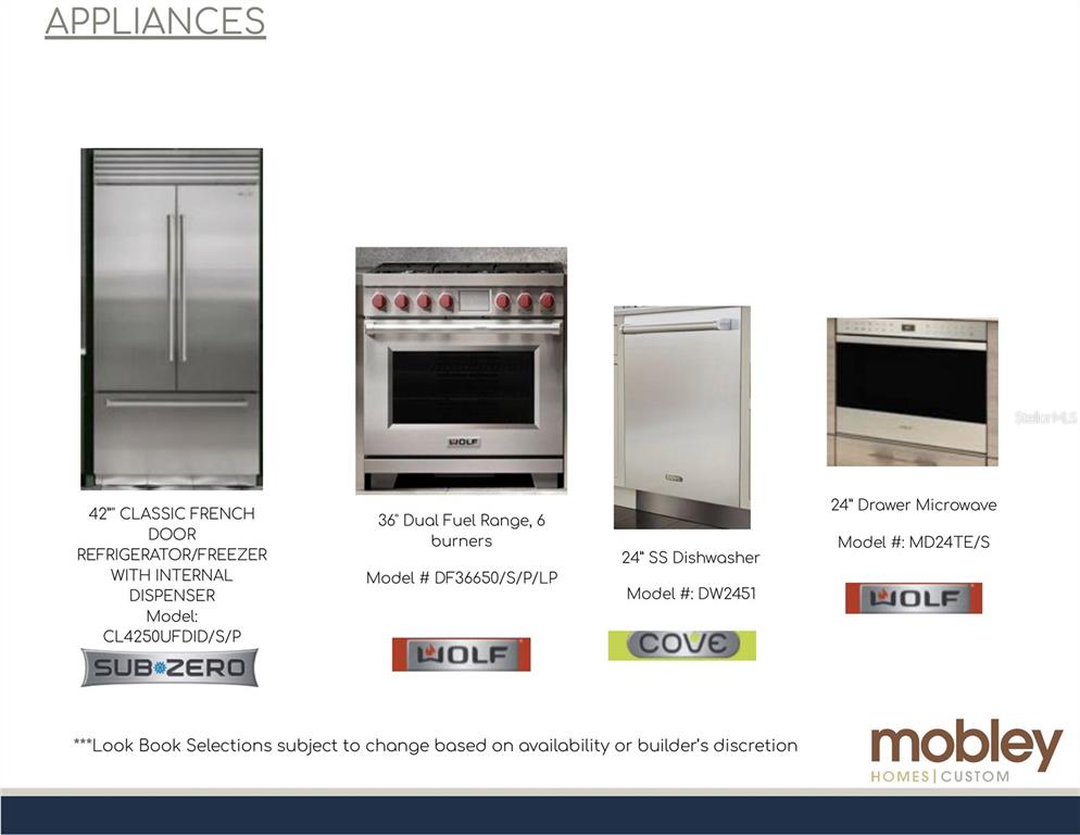 This image displays a list of kitchen appliances including a refrigerator, range, dishwasher, and microwave — 701 39TH AVENUE N, ST PETERSBURG, FL