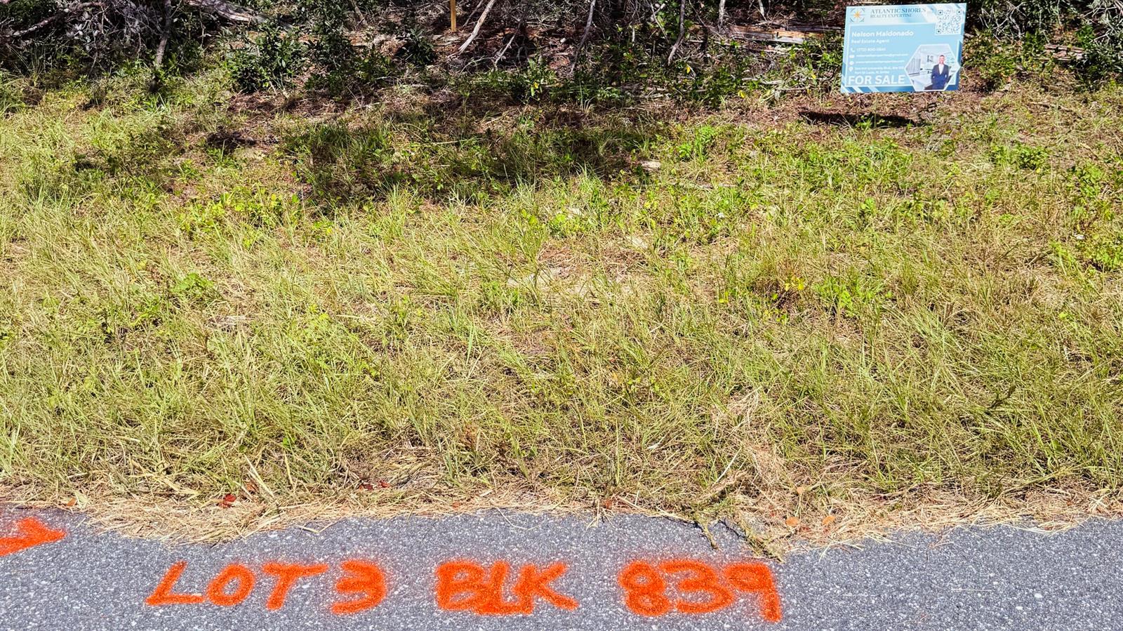 A vacant, grassy lot for sale with a real estate sign and lot markings on asphalt — Tbd SW 37th Circle, Ocala FL 34473, OCALA, FL