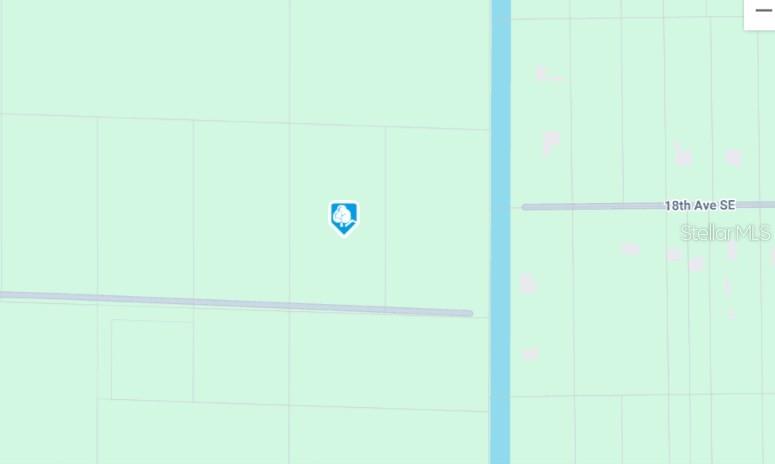 This is a map showing a property location marker on a plot of land — 2000 WOODLAND GRADE ROAD, NAPLES, FL