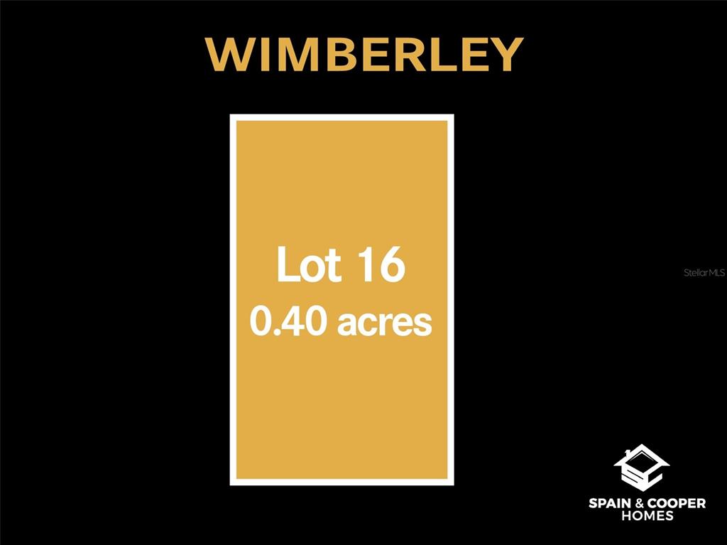 This is a digital rendering of a rectangular lot labeled Lot 16 at 0.40 acres — 684 SW 139TH COURT, NEWBERRY, FL