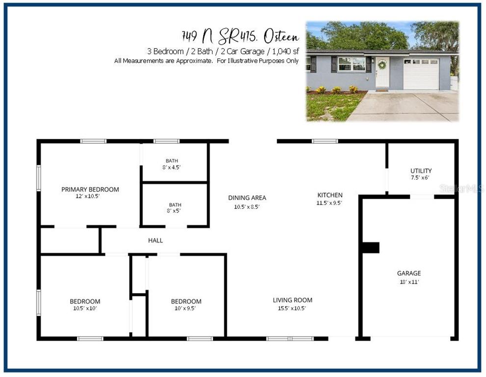 An aerial view shows a house with a driveway, a pool shell, and a dump truck — 749 N SR 415, OSTEEN, FL