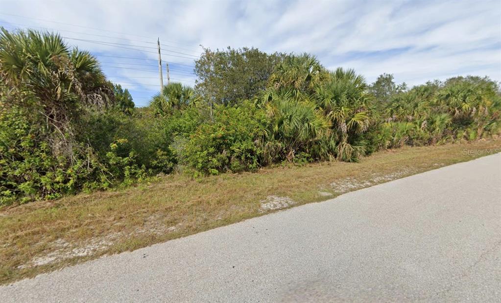 A paved road runs alongside a plot of land covered in dense Florida scrub vegetation — 5212 FAIRWAY DRIVE S, PUNTA GORDA, FL