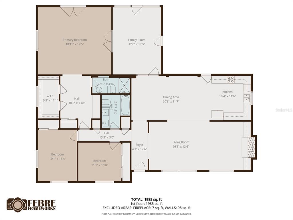 A single-story white house with a brown roof and a large tree in the yard — 2708 LION HEART ROAD, WINTER PARK, FL