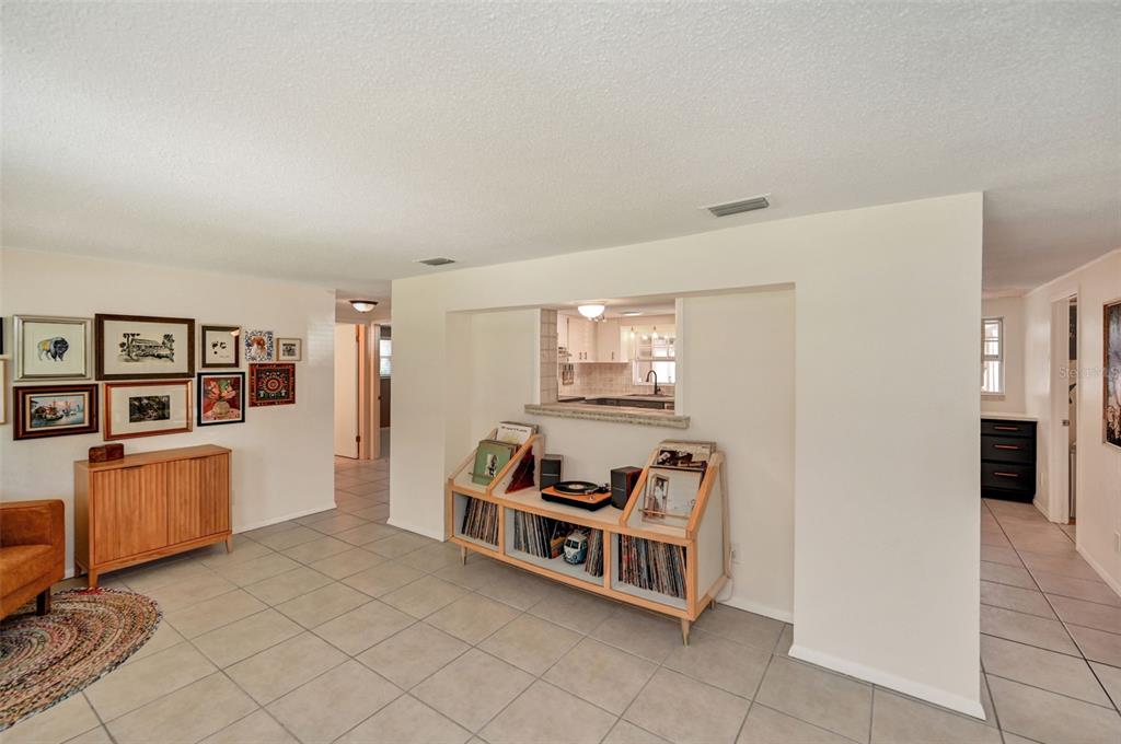 This is a floor plan showing the layout of a single-story residential home — 9705 W PIMPERNEL LANE, CRYSTAL RIVER, FL