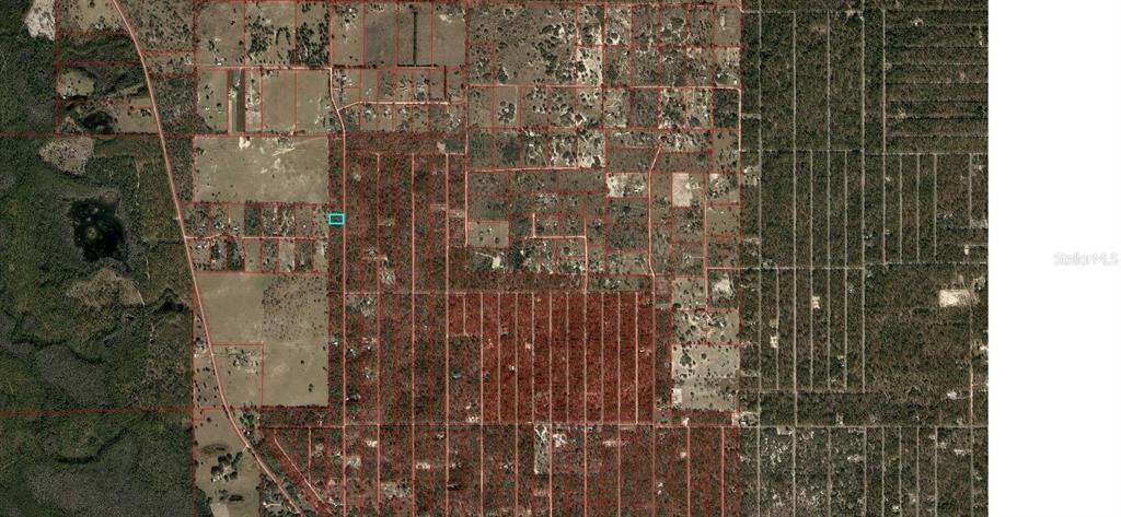 An aerial map shows a rural area with property boundaries outlined in red — LOT 10 SE 125TH COURT, DUNNELLON, FL