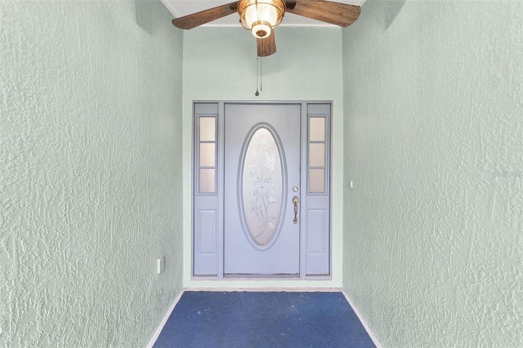 A front entryway features a light blue door with an oval glass insert and sidelights — 319 STERLING LAKE DRIVE, OCOEE, FL