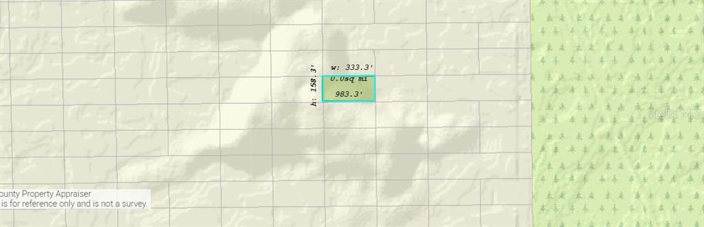 This is a map showing the dimensions of a rectangular plot of land — DILL ROAD, ORLANDO, FL