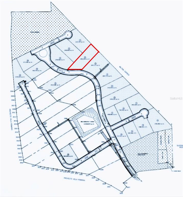 This is a land survey map showing a residential subdivision with a highlighted lot — Posada del Coronel #4 CALLE FLAMENCO#1, CULEBRA, PR