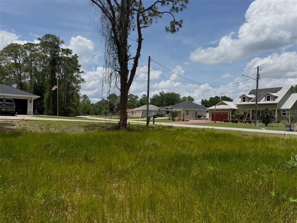 A grassy vacant lot sits in front of a residential street with several suburban houses — 5211 LAKE HAVEN BOULEVARD, SEBRING, FL