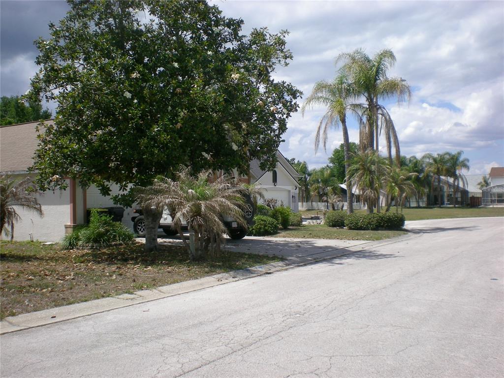 A residential street view shows a house with a large tree and palm trees — 1026 LAKE DAVENPORT BOULEVARD, DAVENPORT, FL