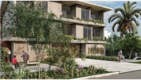 This is a rendering of a modern multi-story building with balconies and exterior landscaping — 555 NE 127th St, North Miami FL 33161, NORTH MIAMI, FL