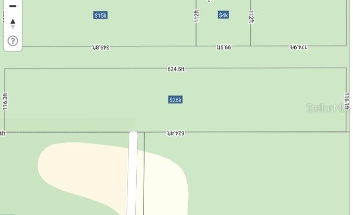 This is a map showing property lot lines and dimensions for several adjacent parcels of land — NELSON AVENUE, ORANGE CITY, FL