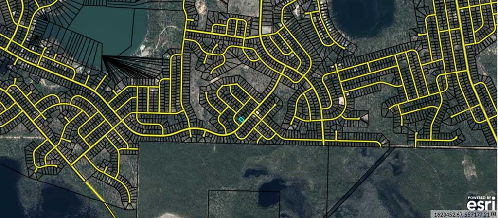 This is a satellite map showing a residential neighborhood with highlighted property lot lines — Lot 10 Unit 2 Blk 257 SHENANDOAH BOULEVARD, CHIPLEY, FL