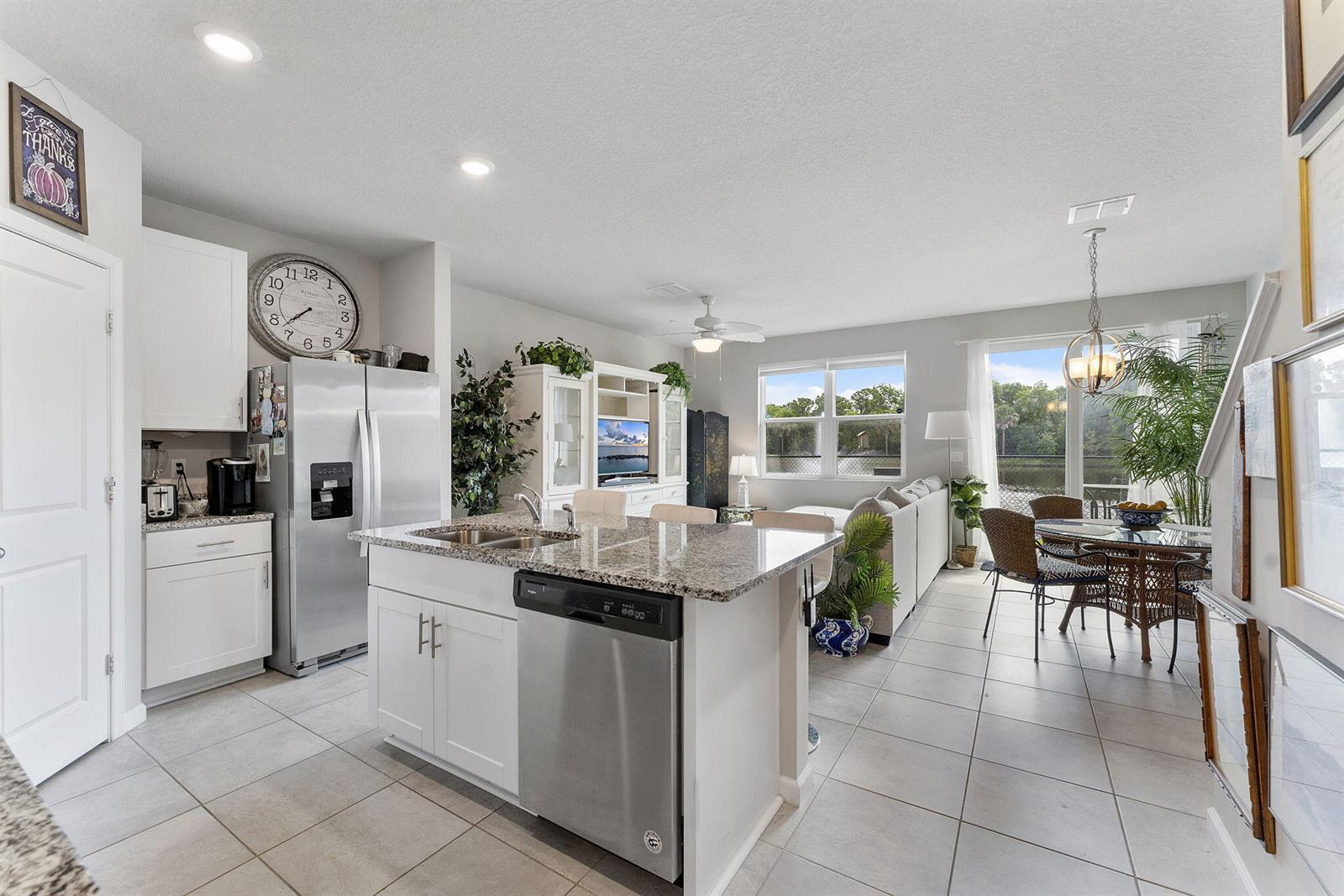 Open Living, Dining and Kitchen — 3947 SE Mentmore Lane, Stuart FL 34997, STUART, FL