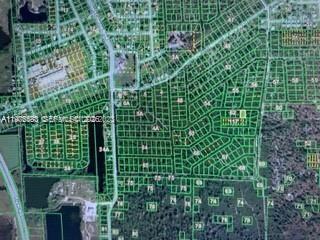 This is an aerial map showing a residential neighborhood with outlined property lots — 5231 JACARANDA, Punta Gorda FL 33982, PUNTA GORDA, FL