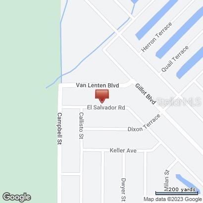 This is a map showing the location of a property near El Salvador Road — 3074 EL SALVADOR ROAD, PORT CHARLOTTE, FL