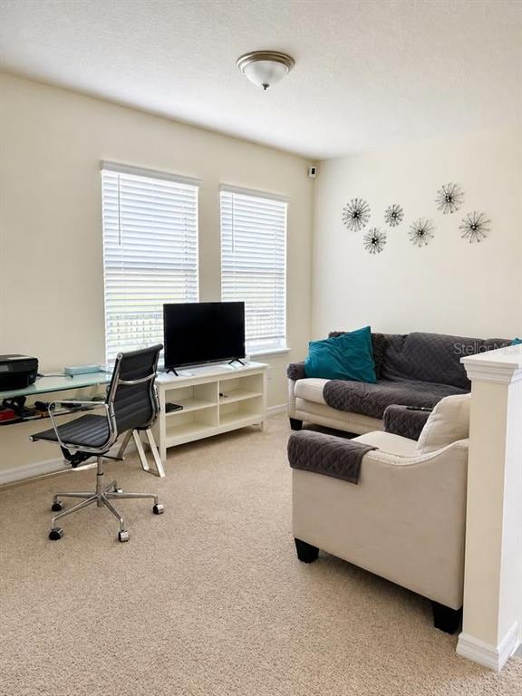 A living room features a desk, a television on a stand, and a sofa — 10042 SWAY STREET, WINTER GARDEN, FL