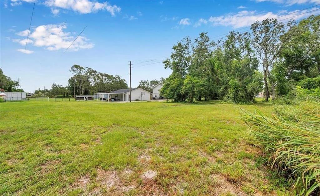 A large, grassy vacant lot with trees and a house in the background — 1ST AVENUE N, SAFETY HARBOR, FL
