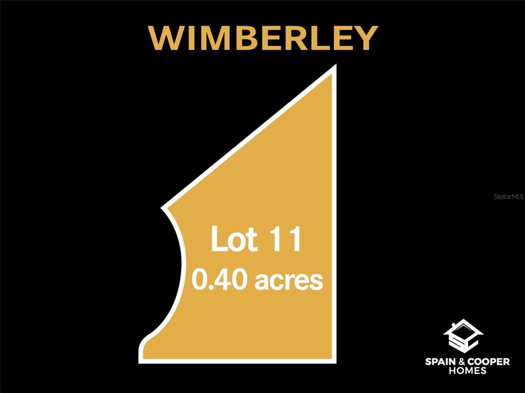 This is a map rendering of a 0.40-acre lot labeled Lot 11 in Wimberley — 617 SW 139TH COURT, NEWBERRY, FL