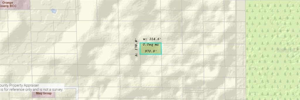 This is a map showing the dimensions and location of a parcel of land — DILL ROAD, ORLANDO, FL