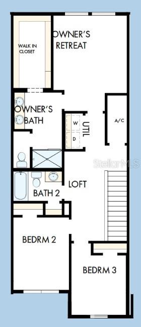 A modern kitchen features gray cabinets, white countertops, a central island, and stainless steel appliances — 1121 WILD CREST LANE, DAYTONA BEACH, FL