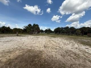 A wide, sandy vacant lot features scattered patches of grass and surrounding palm trees — 19374 NW 302, Okeechobee FL 34972, OKEECHOBEE, FL