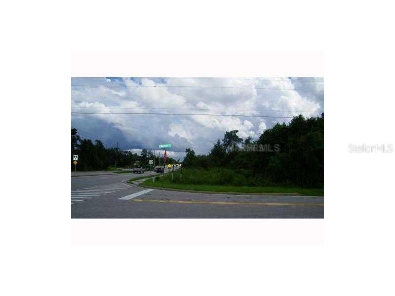 An intersection with a street sign and dense trees under a cloudy sky — 000 HOWLAND BLVD & BLUFFVIEW BOULEVARD, DELTONA, FL