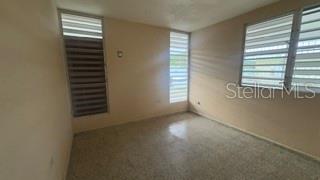 An empty room with light-colored walls, a speckled floor, and louvered windows — 39 SIMPLICIO, JUNCOS, PR