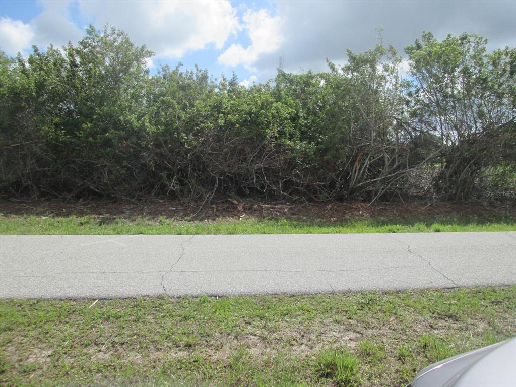 A paved road runs in front of a dense line of trees and shrubs — 6663 & 6669 KEVITT BOULEVARD, PORT CHARLOTTE, FL