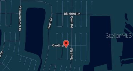This is a map showing the location of a property near Quail Road — 17 COCKATIEL WAY, PLACIDA, FL