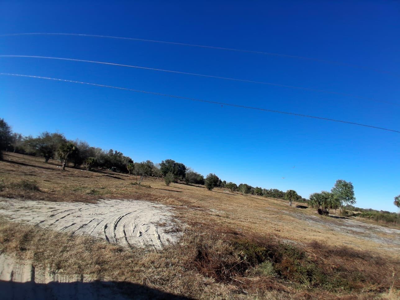 A wide, grassy, and sandy field under a clear blue sky with scattered trees — 19981 NW 304th Street, Okeechobee FL 34972, OKEECHOBEE, FL