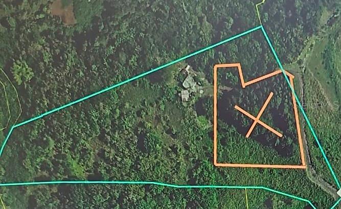 An aerial map shows a property boundary outlined in teal with a smaller orange-outlined section — KM 0.2 INT Bo. Helechal PR 152, BARRANQUITAS, PR