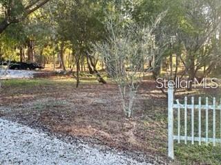 A gravel driveway leads to a wooded lot with a white picket fence — 1501 PEARL STREET, LONGWOOD, FL