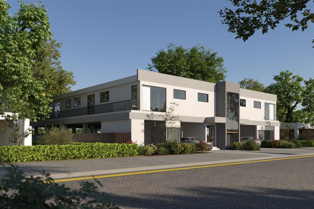 This is a digital rendering of a modern two-story apartment building with covered parking — 344 NW 6th Street, Pompano Beach FL 33060, POMPANO BEACH, FL
