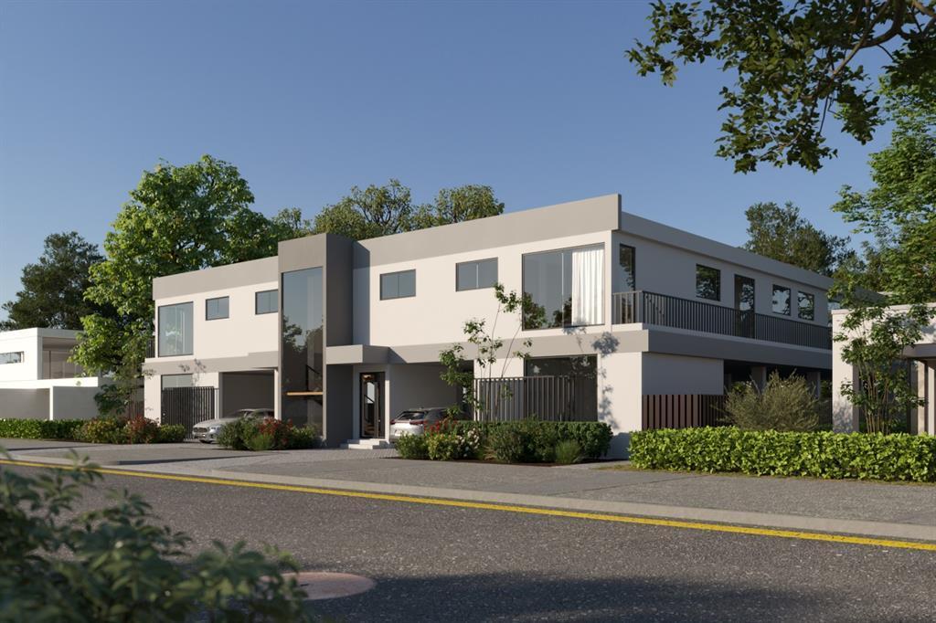 A digital rendering of a modern two-story apartment building with a flat roof and balconies — 344 NW 6th Street, Pompano Beach FL 33060, POMPANO BEACH, FL